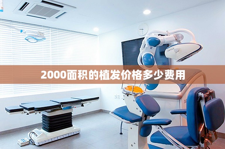 2000面积的植发价格多少费用 2000面积的植发价格多少费用