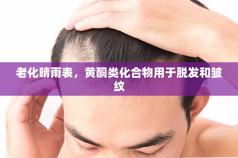 老化晴雨表，黄酮类化合物用于脱发和皱纹