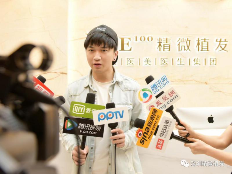 为获完美发际线颜语利植发手指舞王子跻身植发明星行列